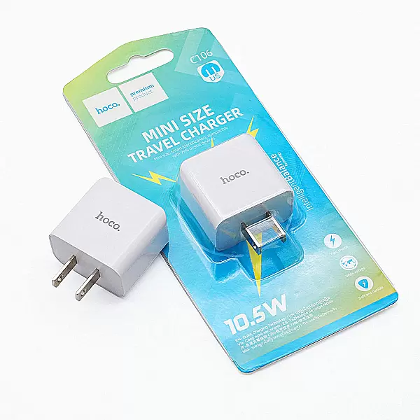 Cốc sạc Hoco Mini Size Travel Charger 10.5W sạc nhanh an toán cho sextoy