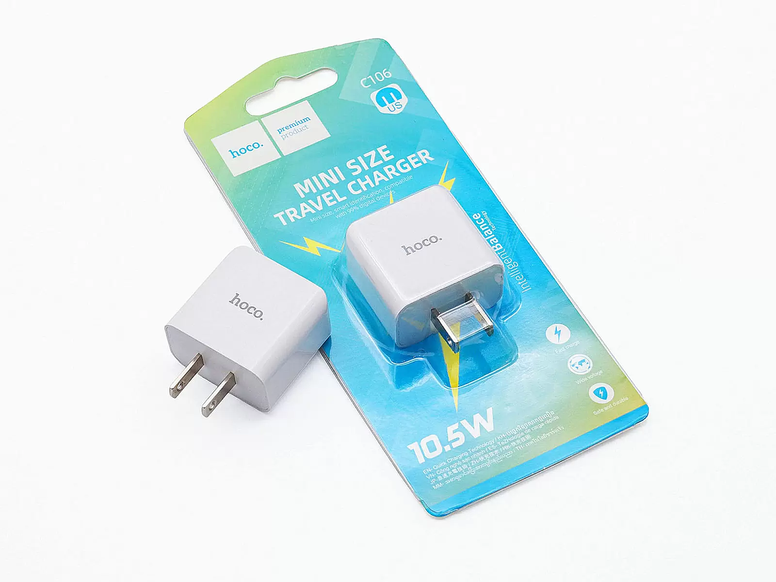Cốc sạc Hoco Mini Size Travel Charger 10.5W sạc nhanh an toán cho sextoy