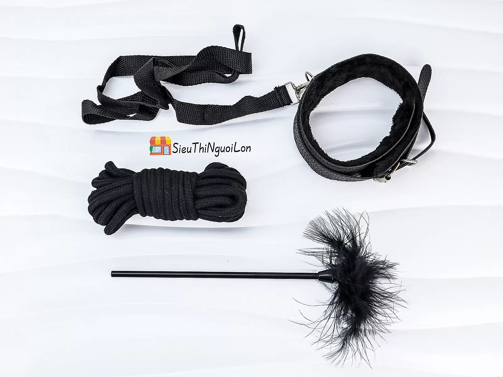 Bộ đồ chơi bạo dâm 10 món màu đen quyến rũ khơi dậy cảm xúc mới lạ