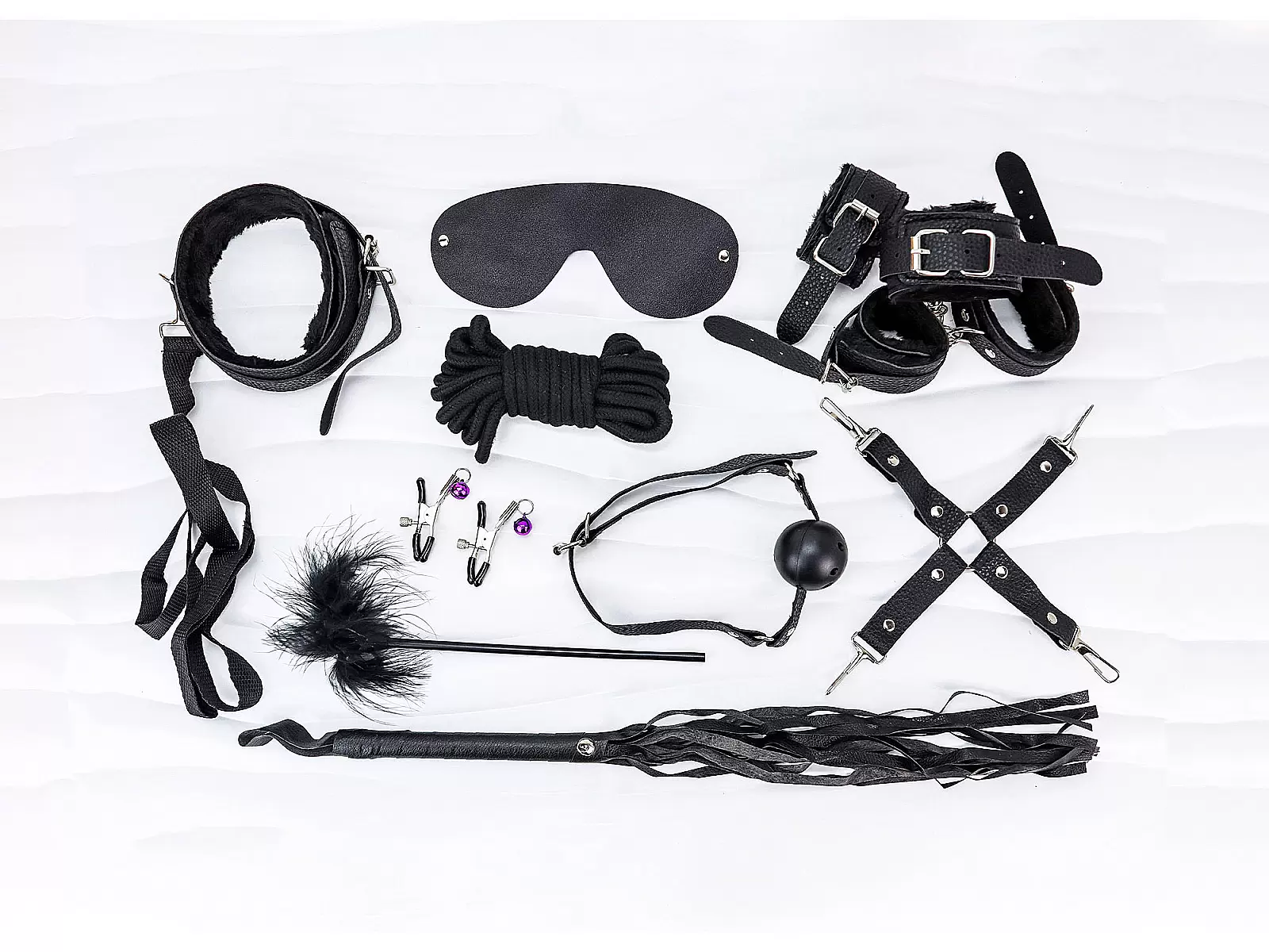 Bộ đồ chơi bạo dâm 10 món màu đen quyến rũ khơi dậy cảm xúc mới lạ