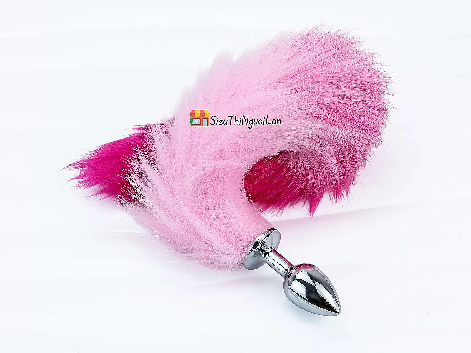 Dụng cụ kích thích inox hậu môn đuôi chồn hồng