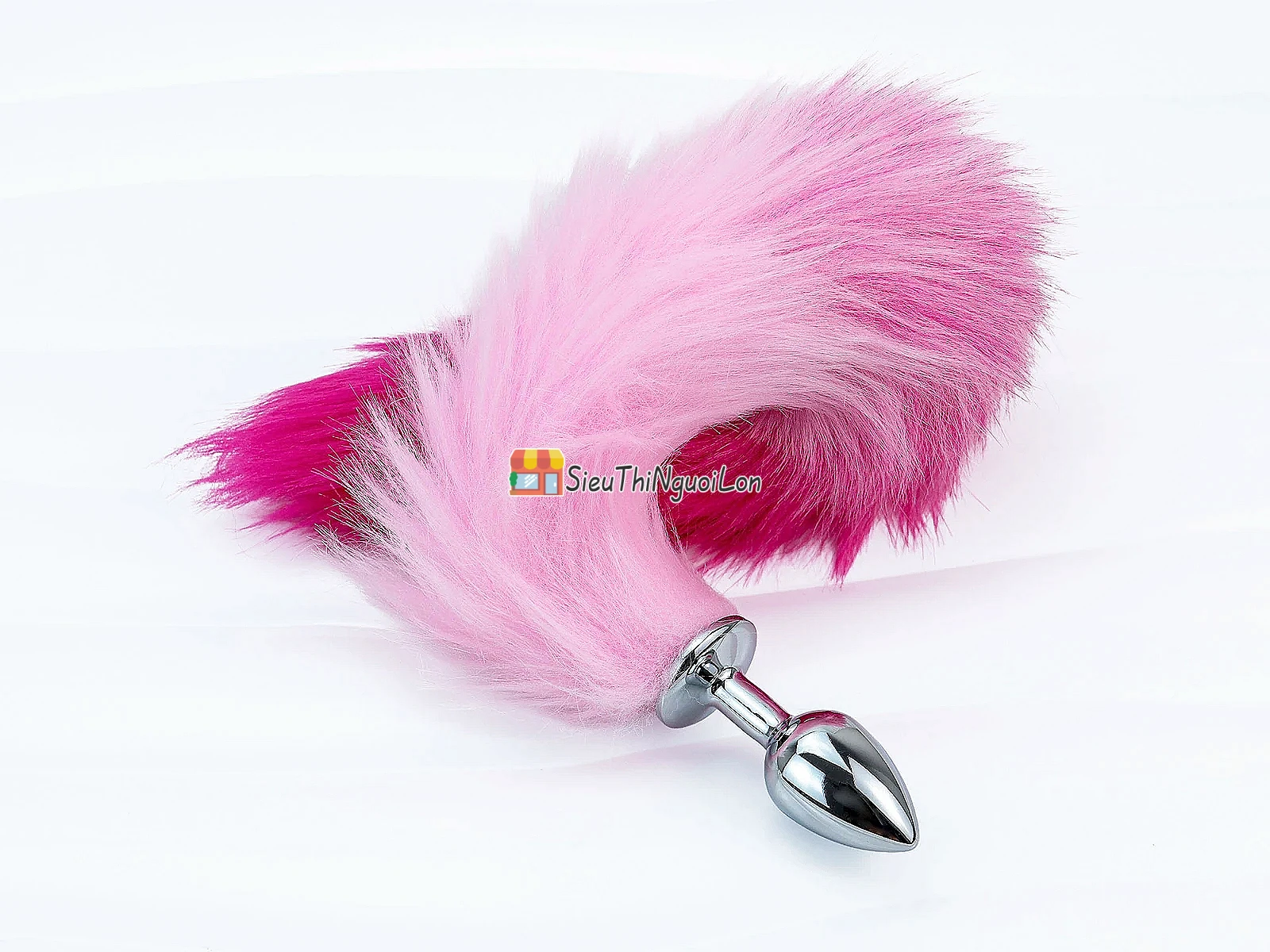 Dụng cụ kích thích inox hậu môn đuôi chồn hồng
