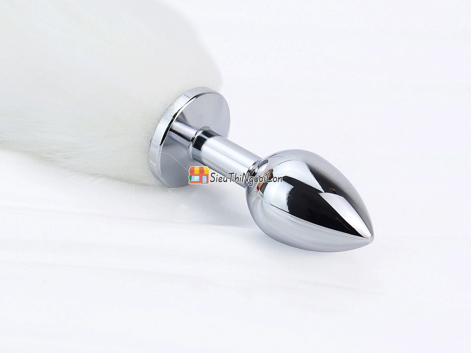 Đồ chơi kích hậu đuôi chồn tím inox loại tốt