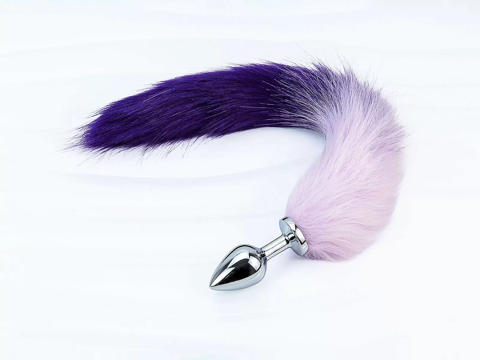Đồ chơi kích hậu đuôi chồn tím inox loại tốt