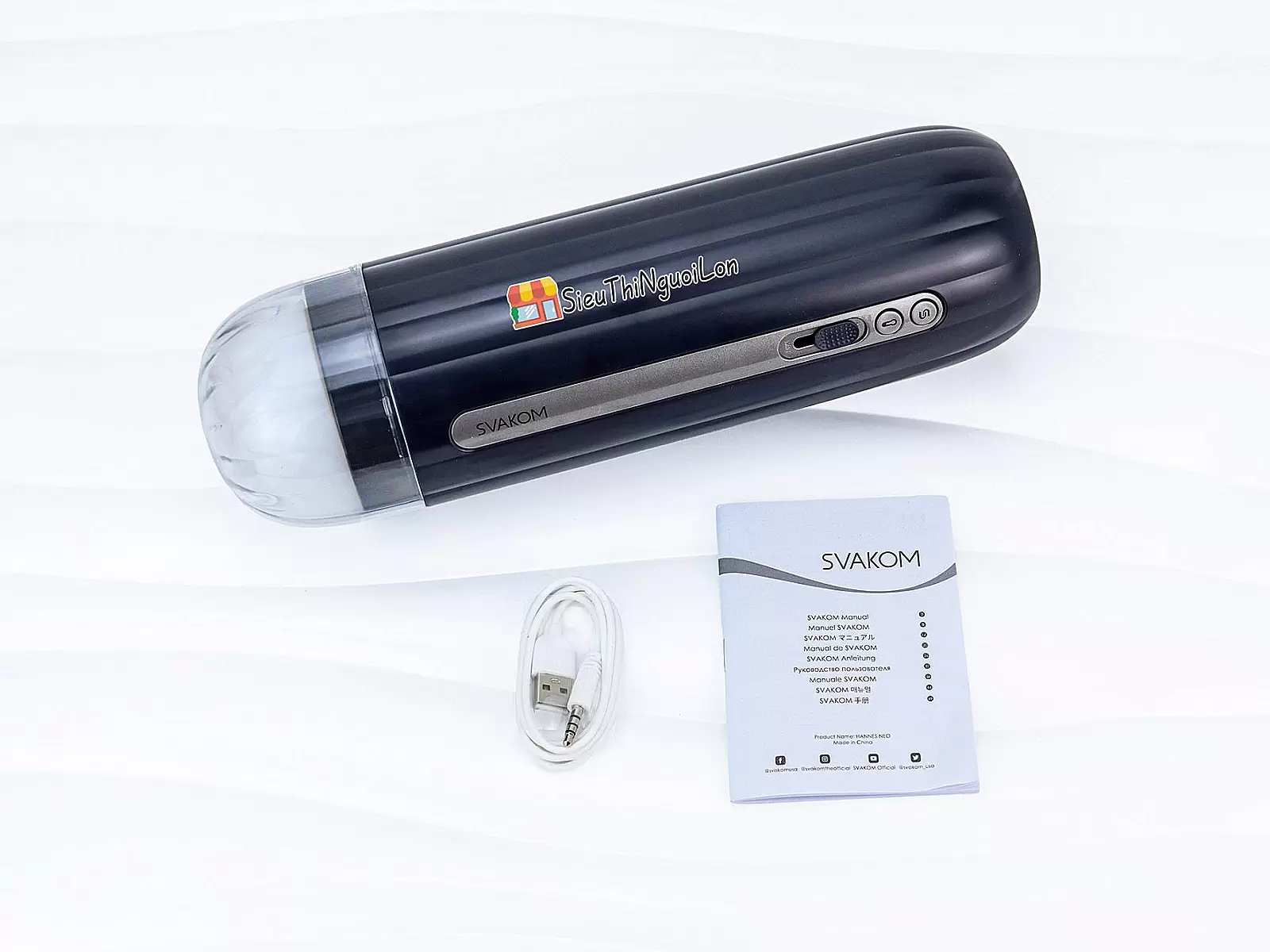 Âm Đạo Giả Svakom Hannes NEO Rung Thụt – Mút – Ấm Nóng Cao Cấp