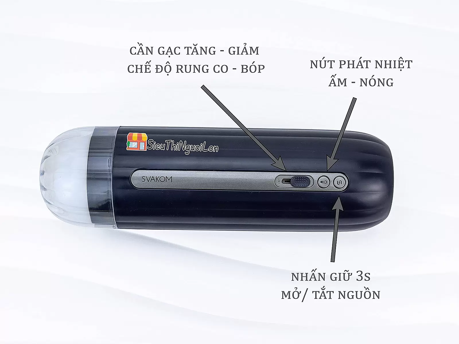 Âm Đạo Giả Svakom Hannes NEO Rung Thụt – Mút – Ấm Nóng Cao Cấp