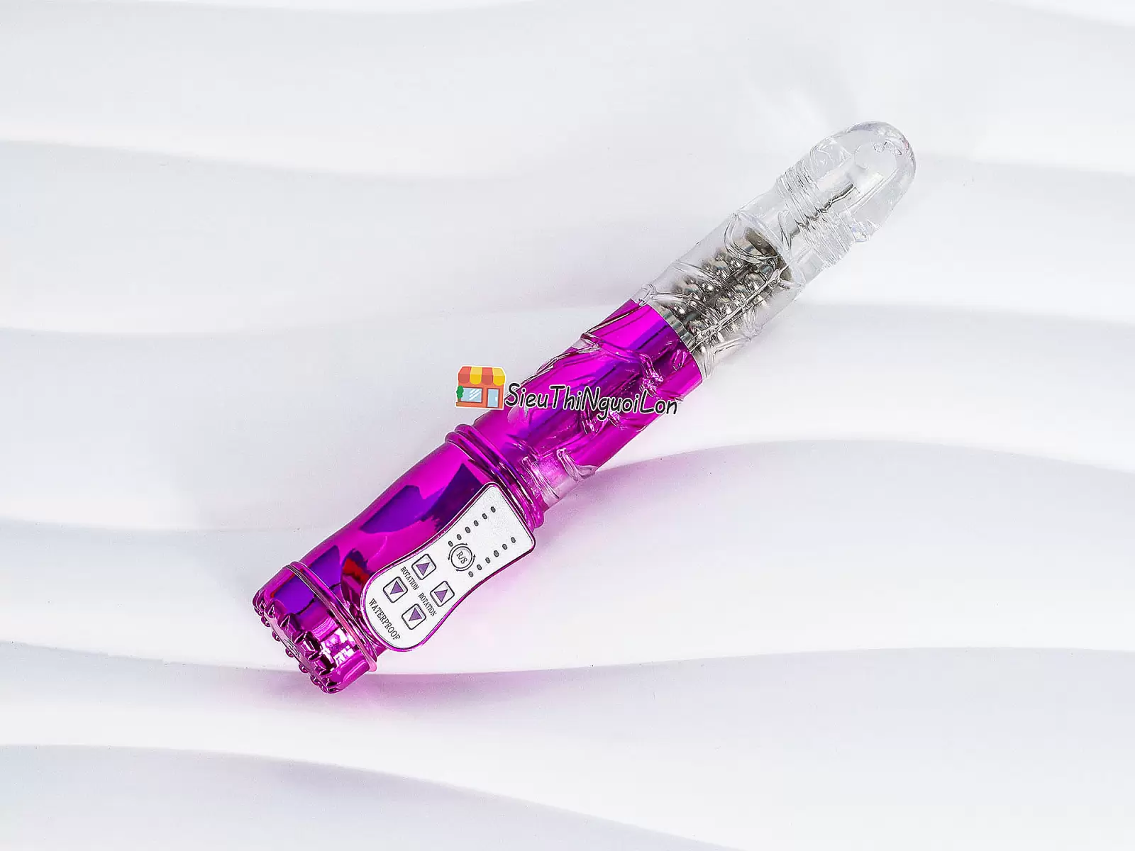 Dương vật giả đa năng silicon rung xoay ngoáy