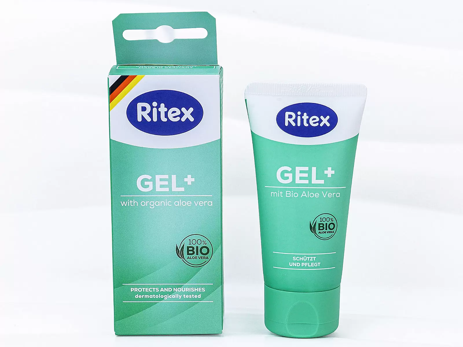 Gel bôi trơn dưỡng da lô hội Ritex GEL+ bổ sung độ ẩm và chăm sóc vùng da nhạy cảm