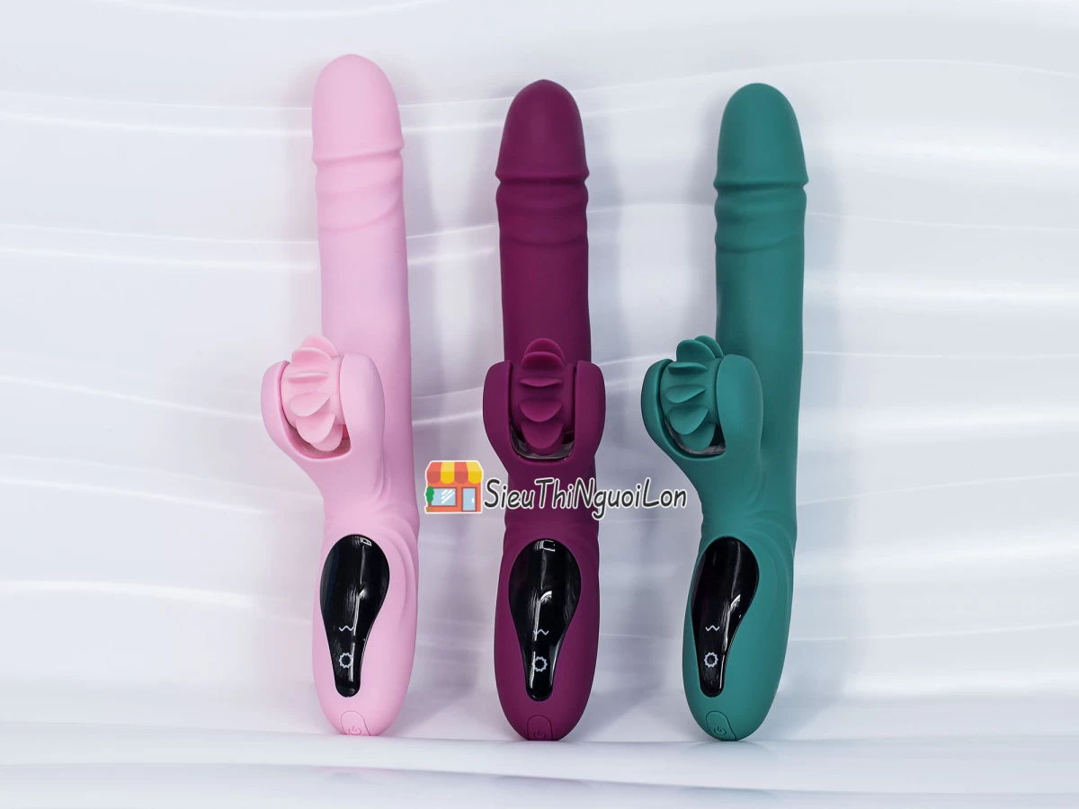 Máy massage Yeain Vibrators rung thụt có lưỡi liếm cảm ứng