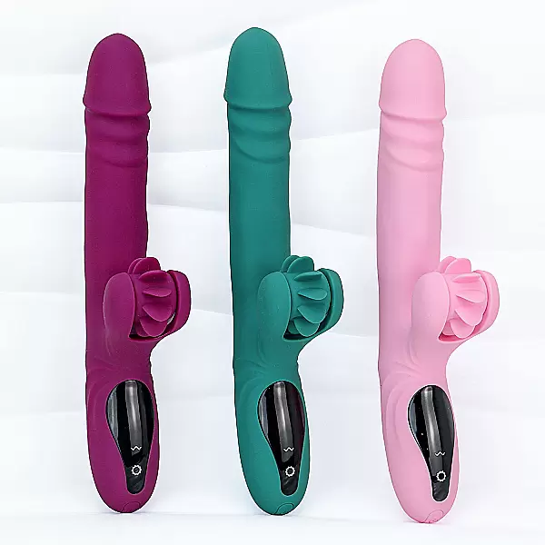 Máy massage Yeain Vibrators xoay – thụt – rung – liếm – sưởi ấm cảm ứng