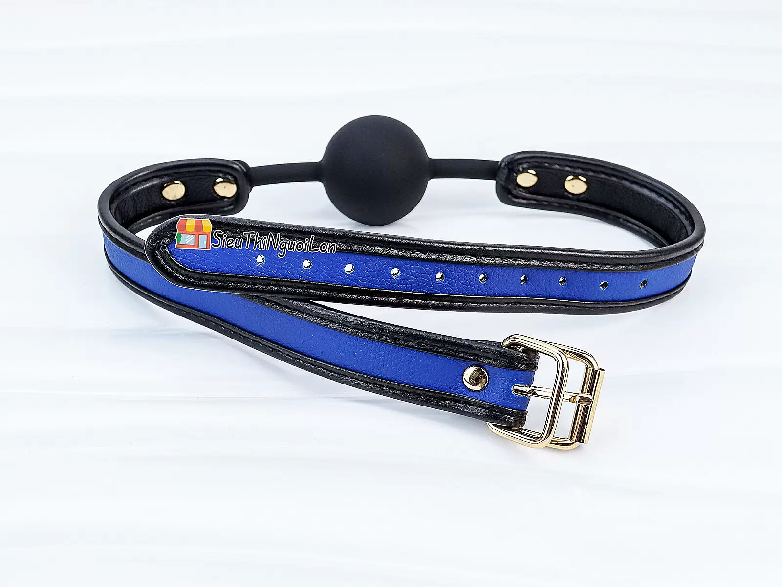 Đồ chơi bạo dâm khoá miệng silicon da 3 màu Luxury Fetish