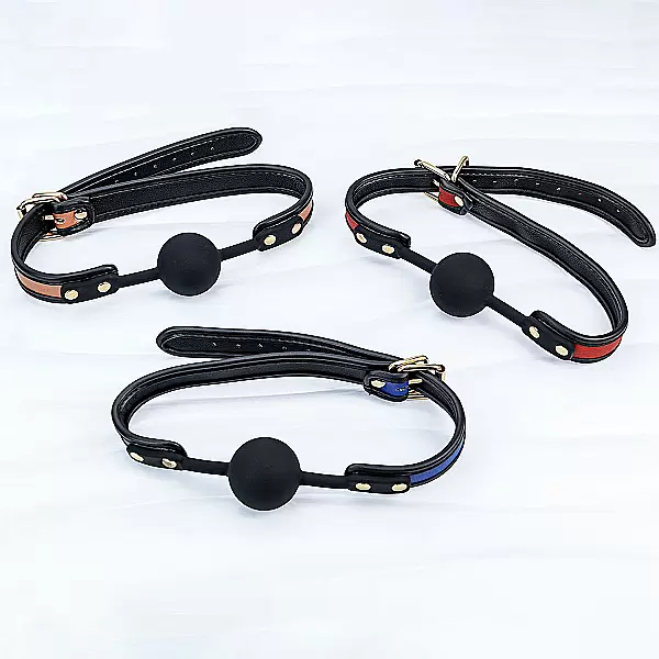 Đồ chơi bạo dâm khoá miệng silicon da 3 màu Luxury Fetish