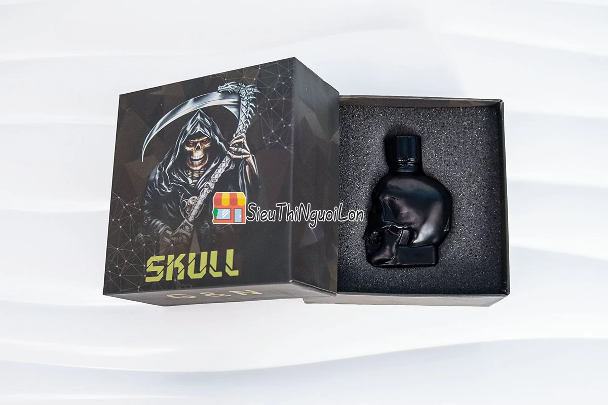 Chai ngửi Popper Skull đen tăng cảm giác khoái cảm