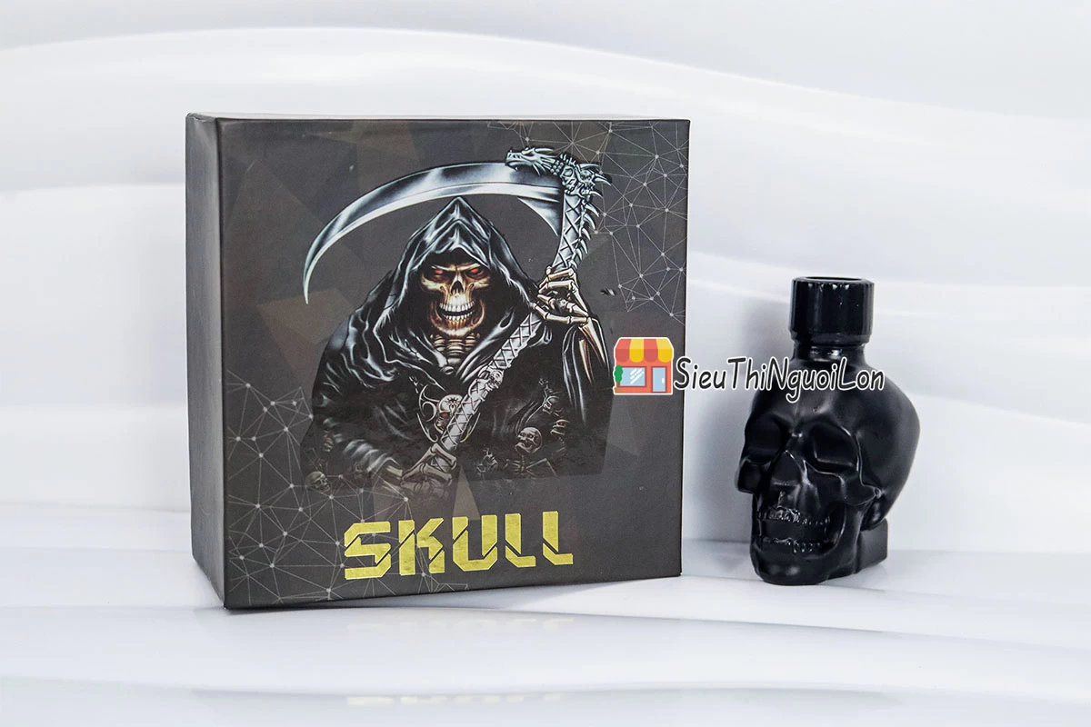 Chai ngửi Popper Skull đen tăng cảm giác khoái cảm