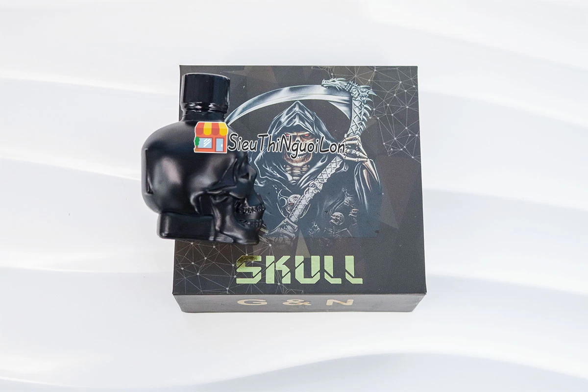 Chai ngửi Popper Skull đen tăng cảm giác khoái cảm