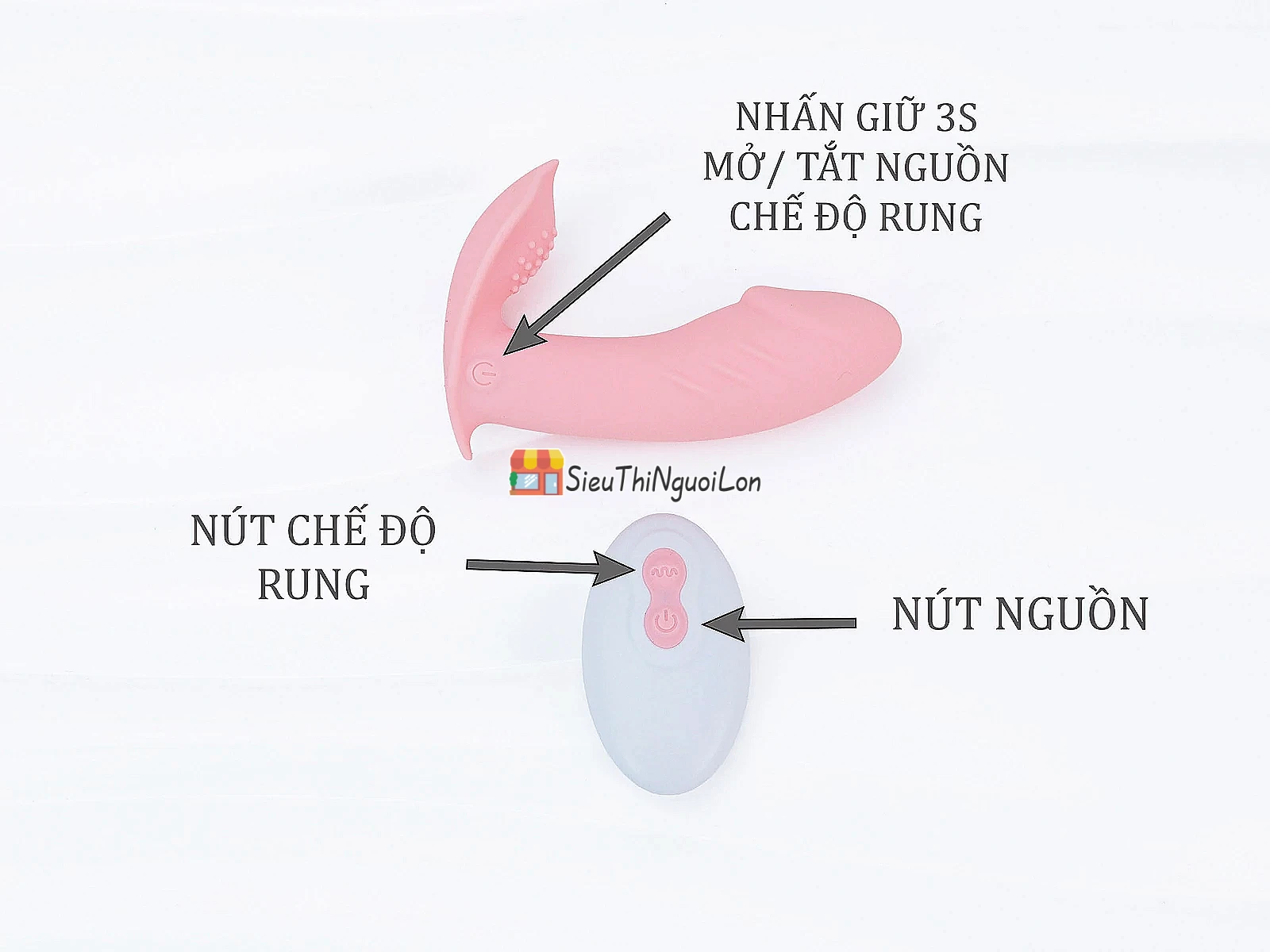 Máy mát xa quần lót Butterfly siêu mềm remote điều khiển từ xa