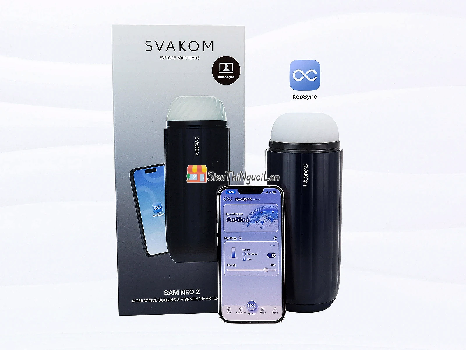 Máy thủ dâm âm đạo giả tự động Svakom Sam Neo 2 kết nối qua App điện thoại