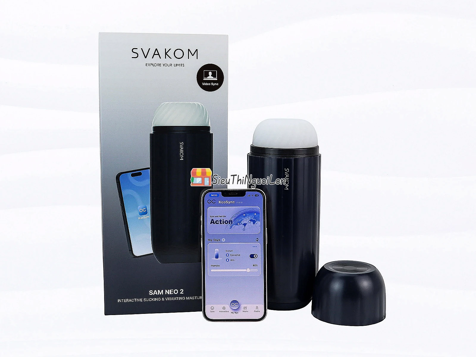 Máy thủ dâm âm đạo giả tự động Svakom Sam Neo 2 kết nối qua App điện thoại