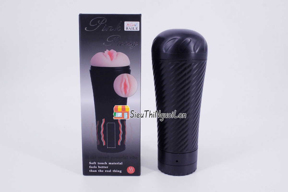 Âm đạo giả đèn pin Pink Pussy có rung 1