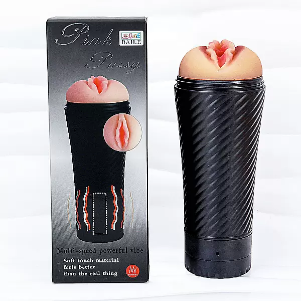 Âm đạo giả đèn pin Pink Pussy có rung