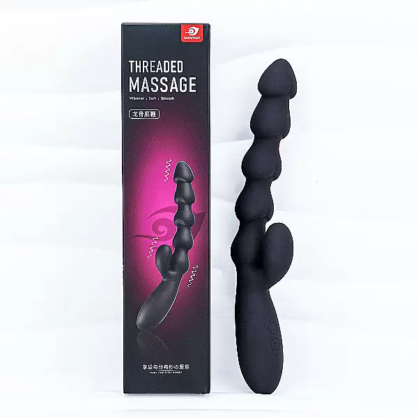 Máy rung massage Threaded hậu môn 2 nhánh pin sạc