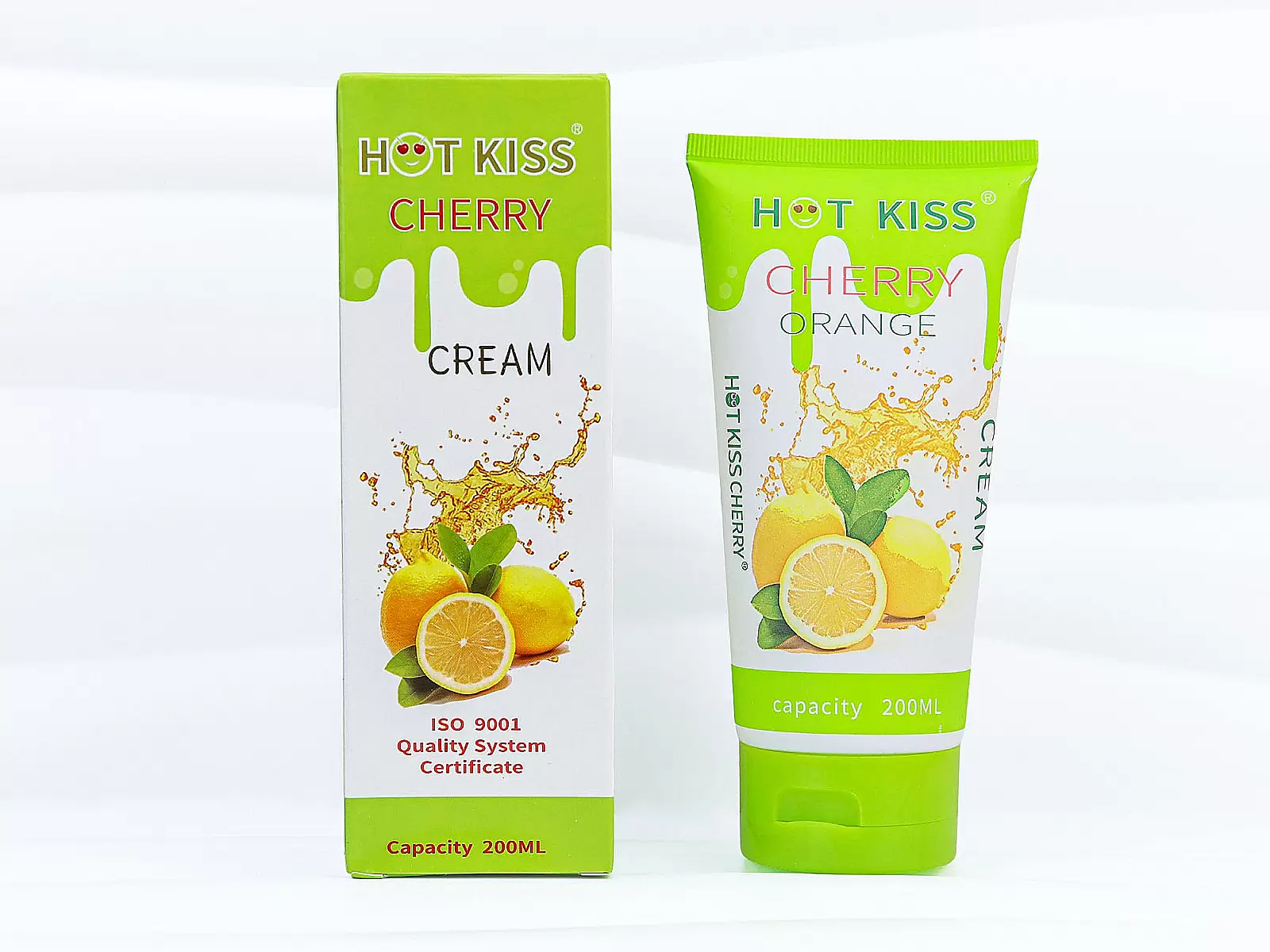 Gel bôi trơn Hot Kiss hương cam chai lớn 200ml