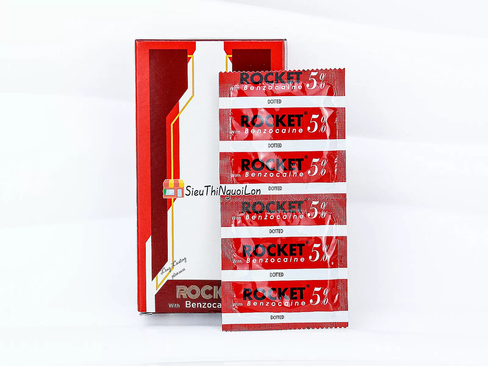 Bao cao su Rocket with Benzocaine 5% gai nổi