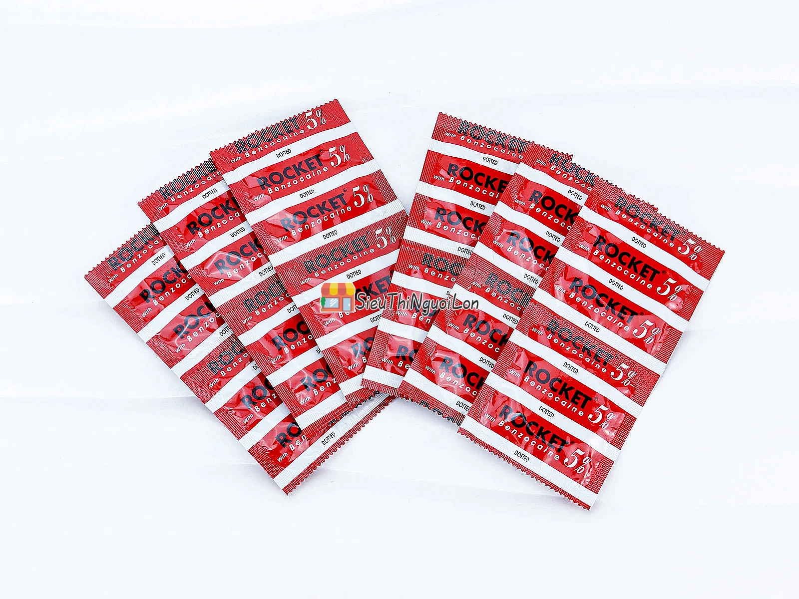 Bao cao su Rocket with Benzocaine 5% gai nổi, kéo dài thời gian quan hệ
