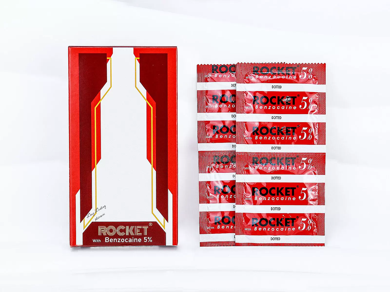 Bao cao su Rocket with Benzocaine 5% gai nổi