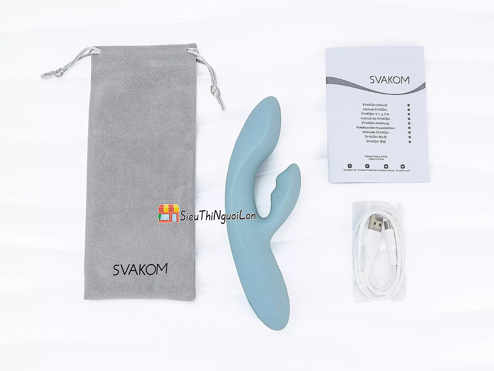 Máy massage điểm G Svakom Chika rung phát nhiệt ấm nóng