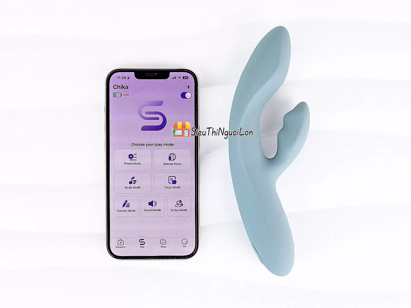 Máy massage điểm G Svakom Chika rung phát nhiệt ấm nóng