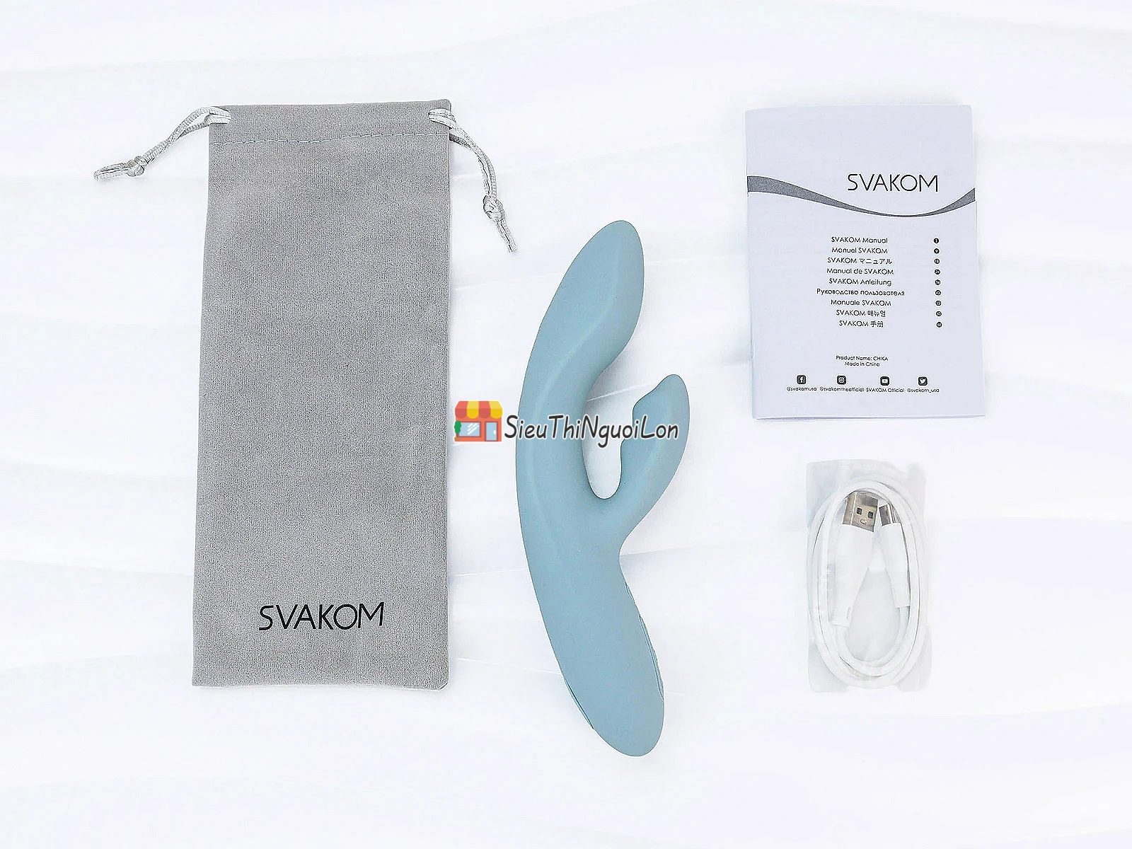 Máy massage điểm G Svakom Chika rung phát nhiệt ấm nóng