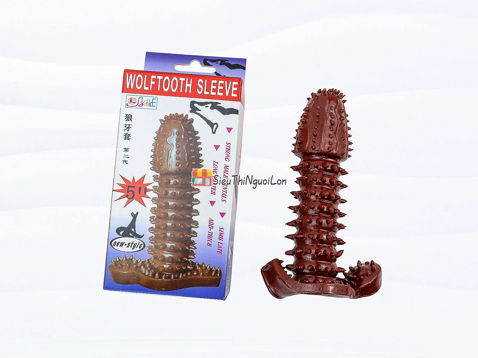 Bao cao su đôn gai siêu mềm Wolftooth Sleeve