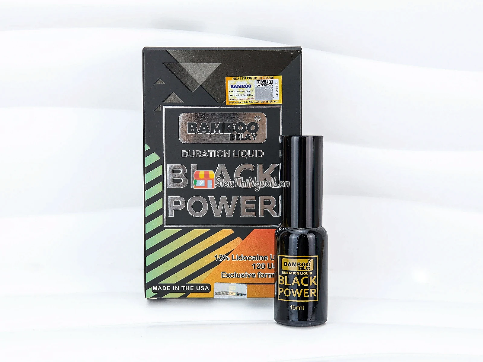 Bamboo Black Power Delay Spray xịt kéo dài thời gian cao cấp cho nam giới