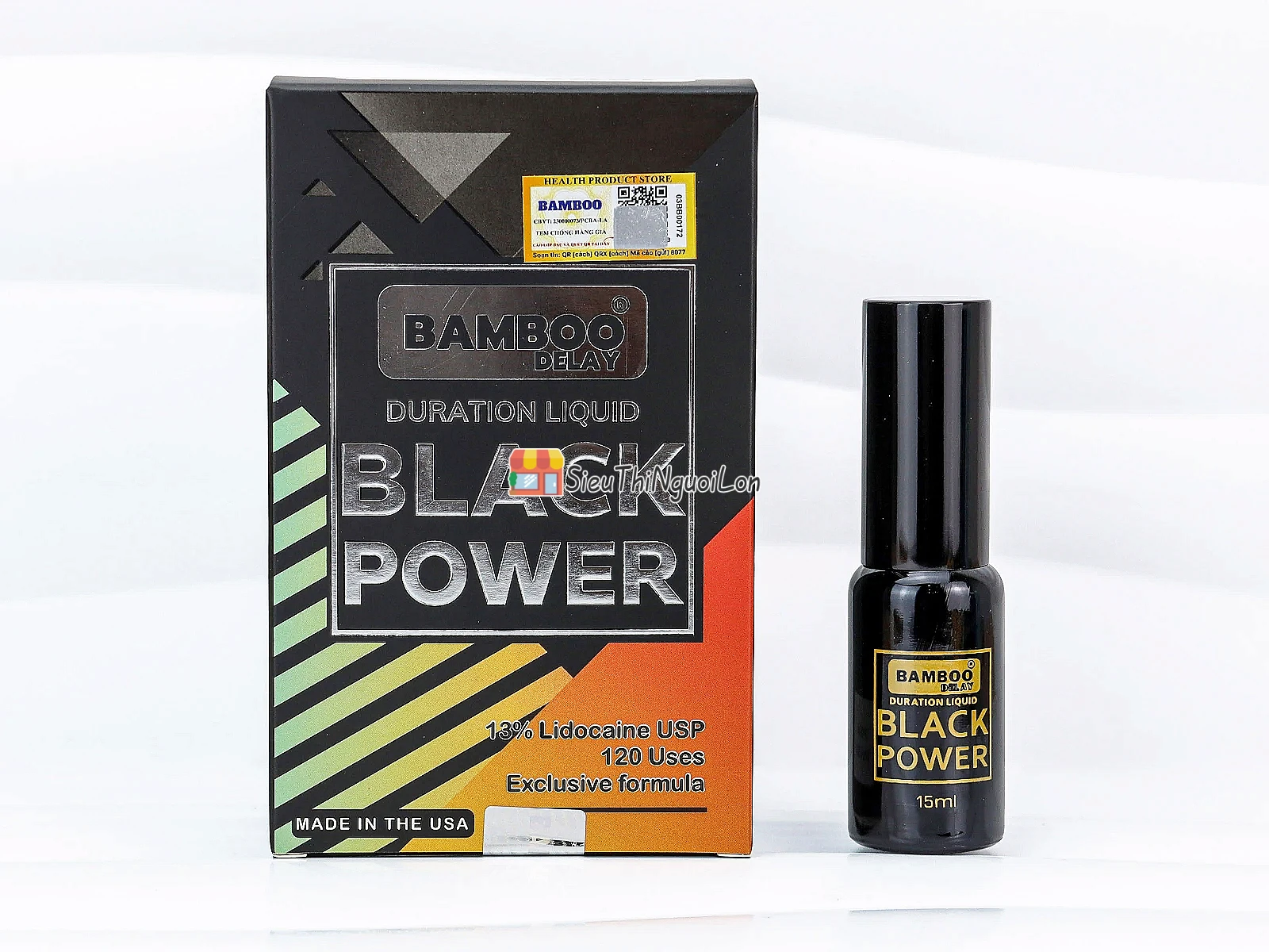 Bamboo Black Power Delay Spray xịt kéo dài thời gian cao cấp cho nam giới