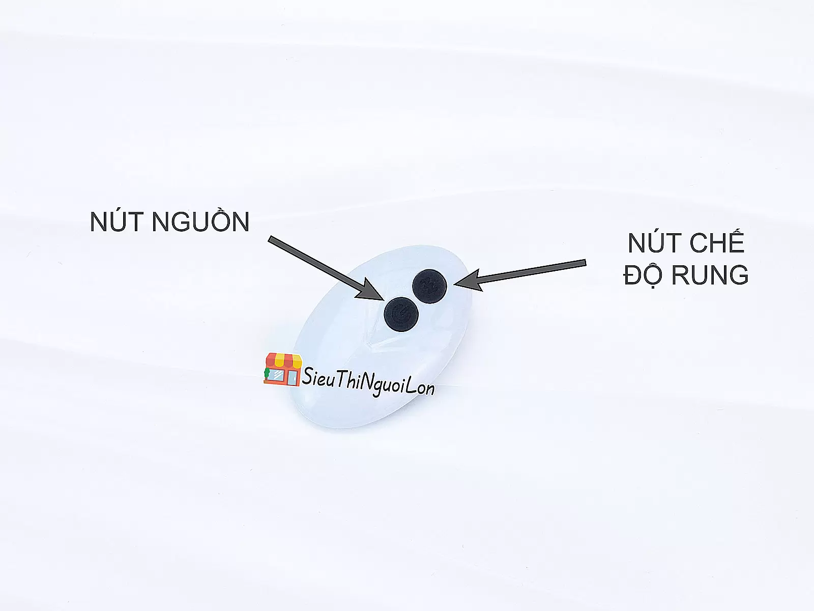 Vòng đeo dương vật Bicyclic Ring kèm điều khiển từ xa (không kèm dương vật giả)