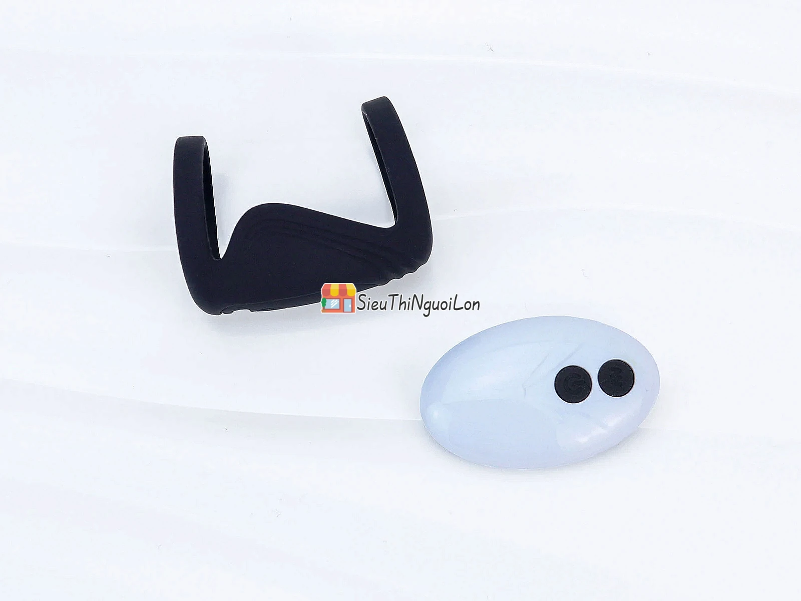Vòng đeo dương vật Bicyclic Ring kèm điều khiển từ xa (không kèm dương vật giả)