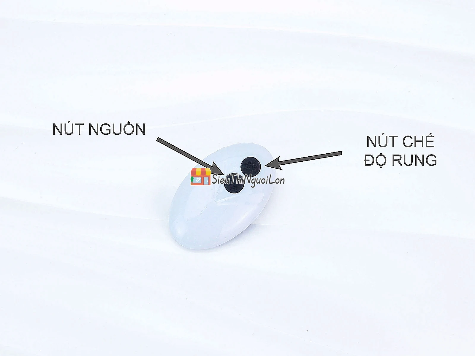 Vòng đeo dương vật Bicyclic Ring kèm điều khiển từ xa (không kèm dương vật giả)