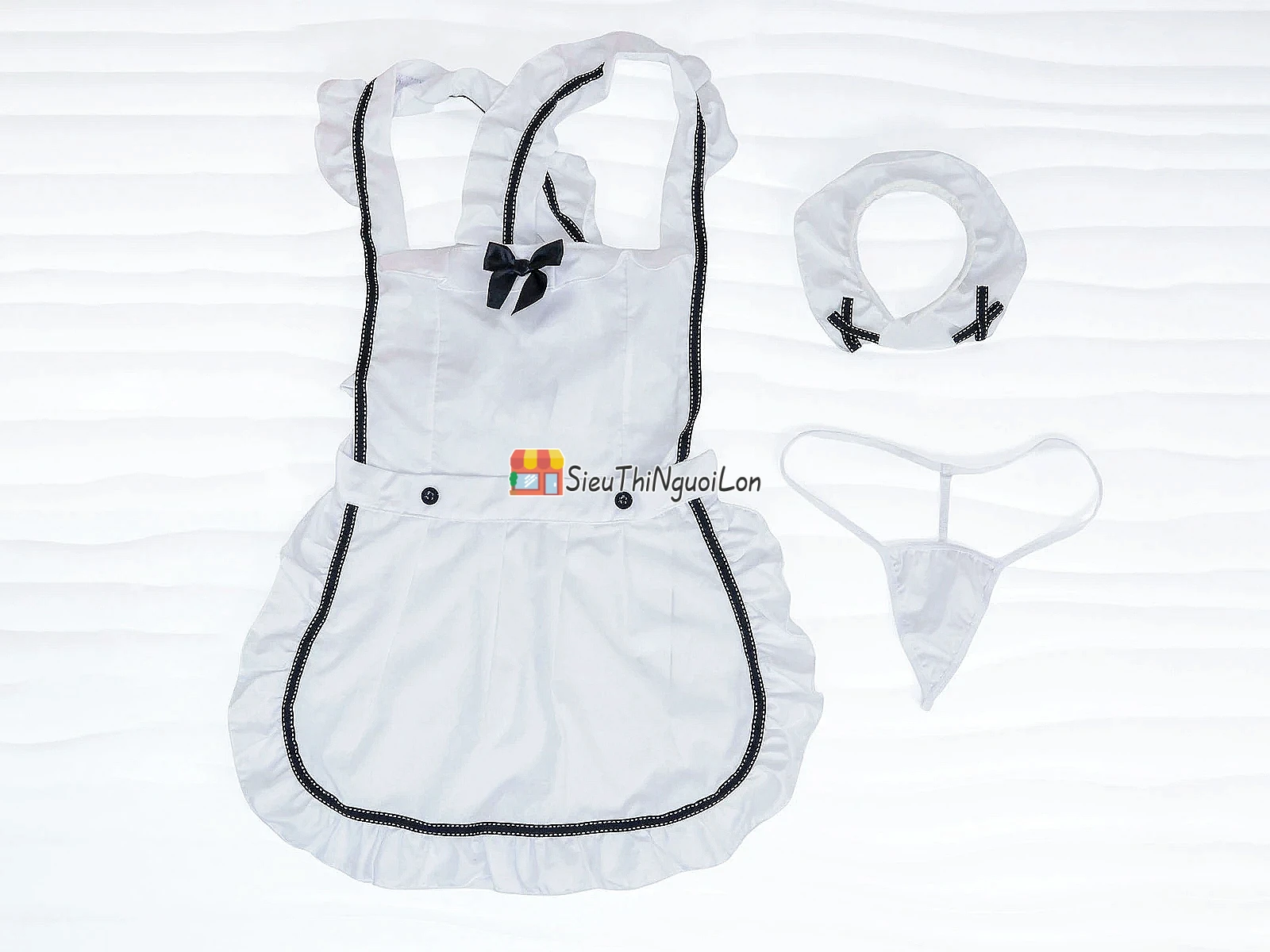 Bộ đồ chơi bạo dâm váy tạp dề quyến rũ
