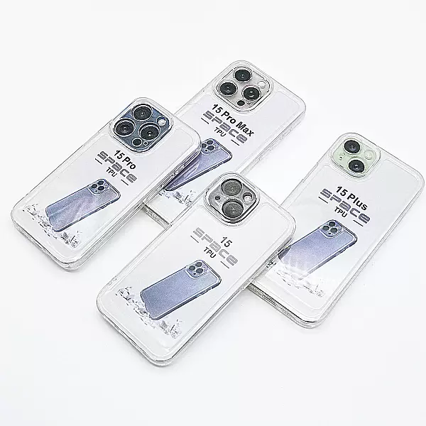 Ốp lưng trong suốt TPU Space cho iPhone 15 Pro