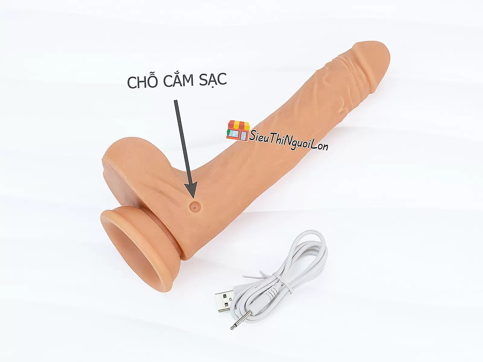 Dương vật giả có đế Knight Tornado rung thụt lắc