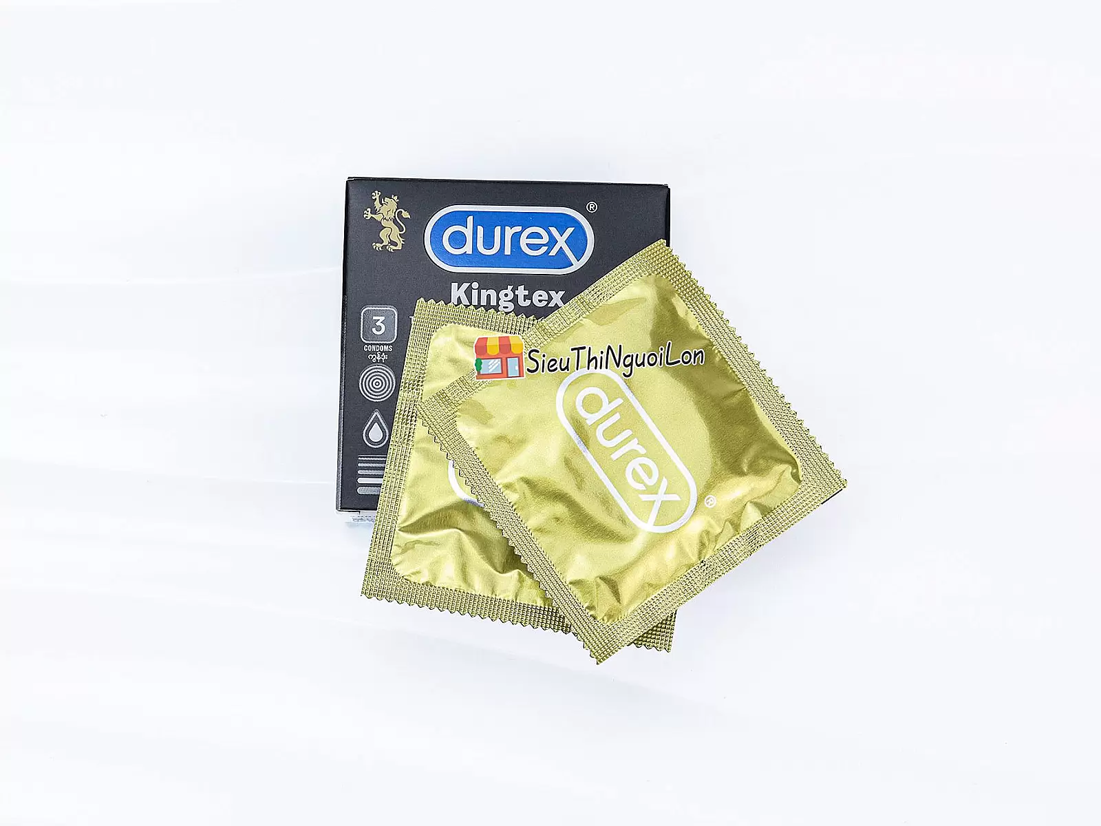 Bao cao su Durex Kingtex 3 bao ôm sát tự nhiên
