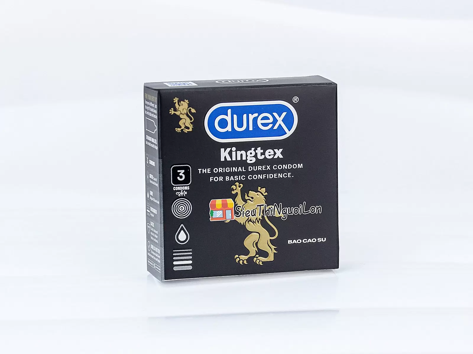 Bao cao su Durex Kingtex 3 bao ôm sát tự nhiên