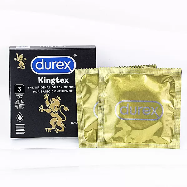Bao cao su Durex Kingtex 3 bao ôm sát tự nhiên