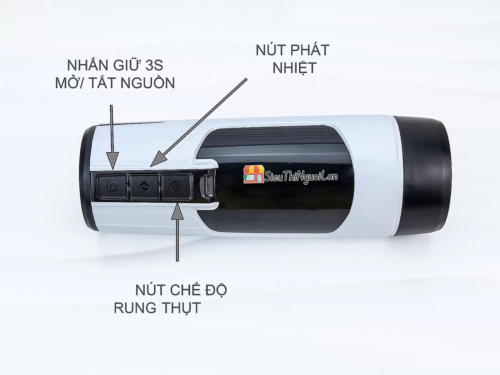 Cốc âm đạo giả Space rung, thụt, phát nhiệt,kèm tai nghe