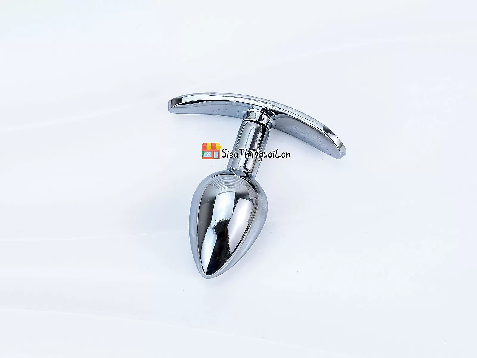 Dụng cụ kích thích hậu môn inox có tay cầm