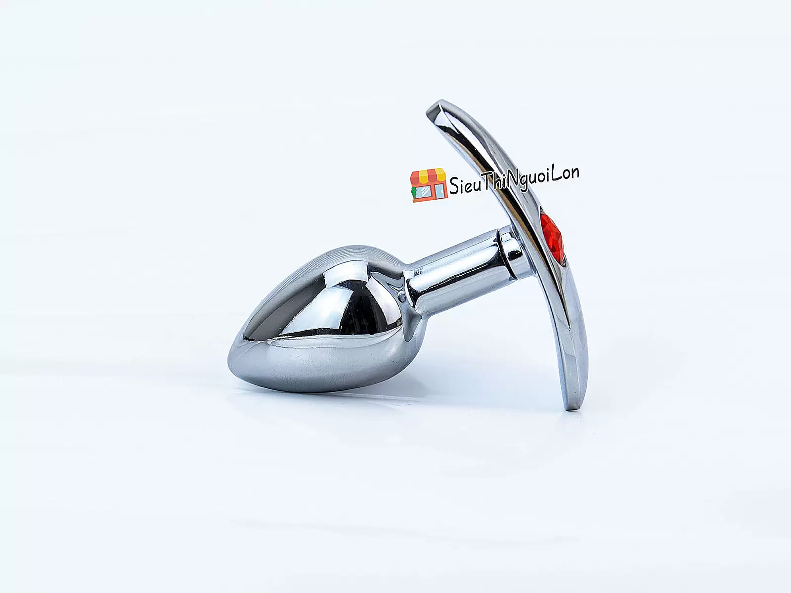 Dụng cụ kích thích hậu môn inox có tay cầm