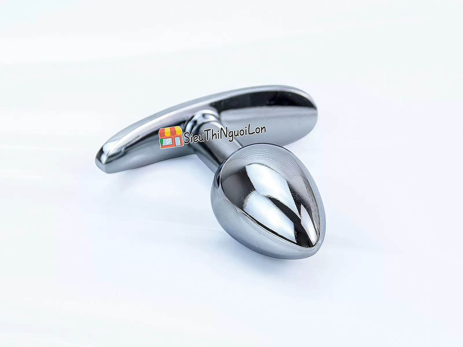 Dụng cụ kích thích hậu môn inox có tay cầm