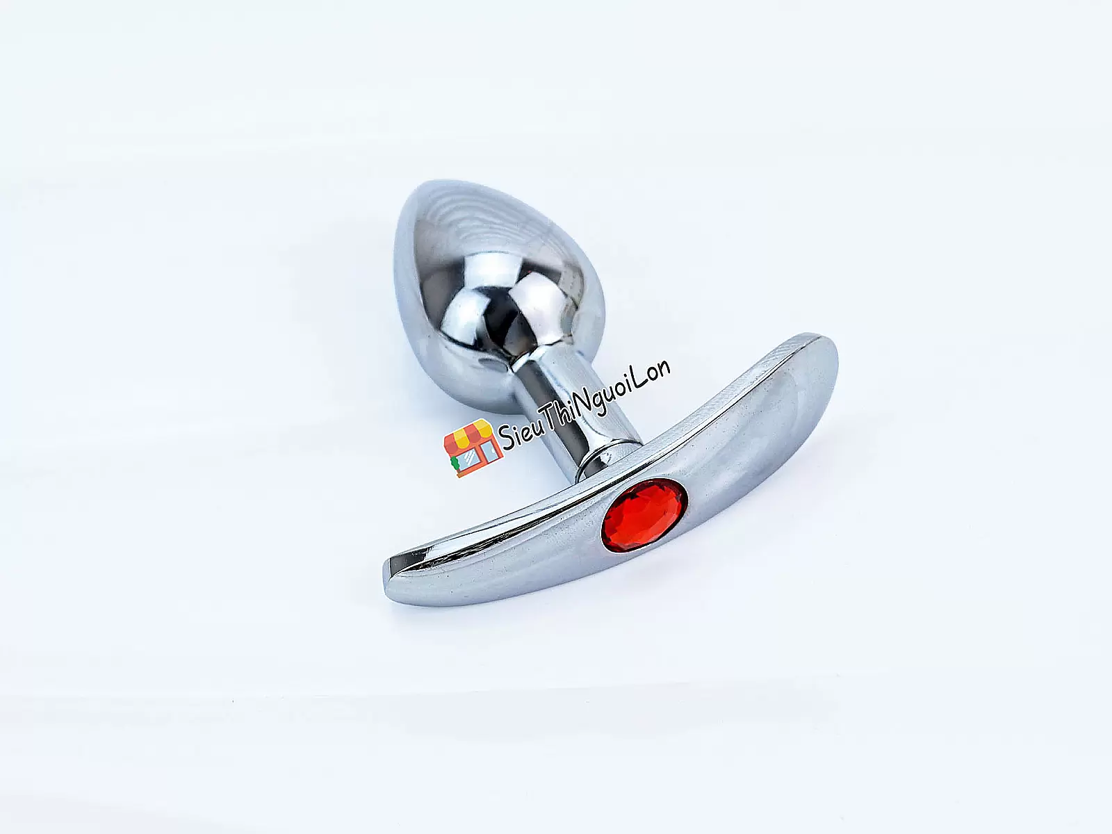 Dụng cụ kích thích hậu môn inox có tay cầm