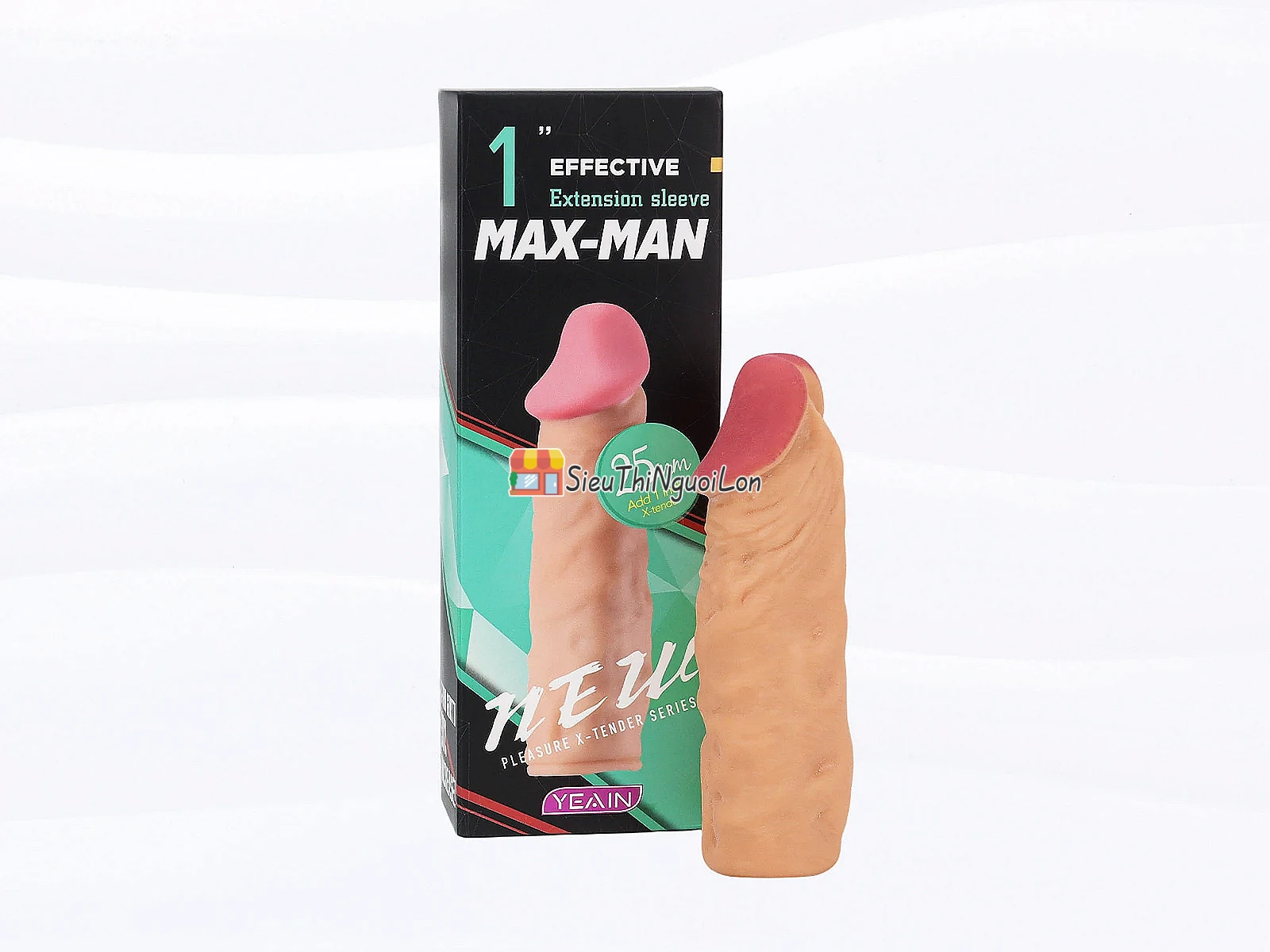 Bao cao su đôn dên Max Man 25mm tăng kích thước gân nổi siêu sướng